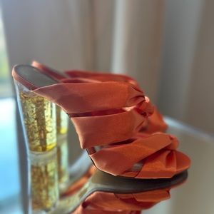 Revolve Raye Gold Flake Heel